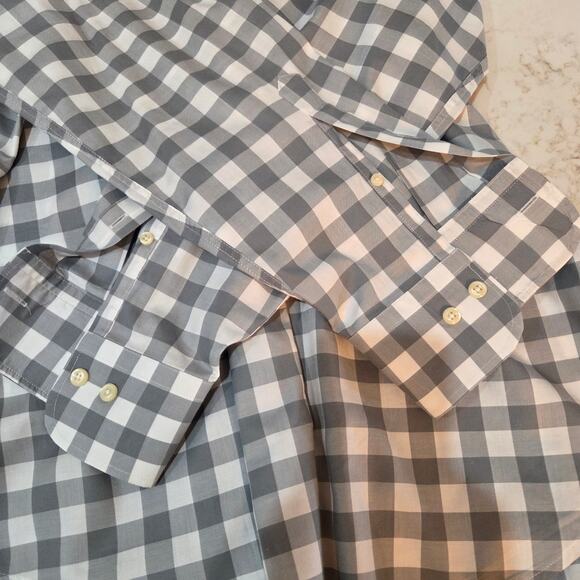 Men's Peter Millar Long Sleeve Dress Shirt, 100% Cotton, Size Large - Picture 9 of 10